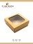 Luxury 15X15X6 Kraft Kutu Hediyelik Kutu Karton Kutu Yılbaşı Kutusu Pasta Kutusu Kargo Kutusu (10 Adet) 1 Adet 4