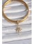 Pirinç Gold Renk Zirkon Taşlı Kutup Yıldızı Model Ajda Charm - TJ-BC1004 2