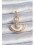 Pirinç Gold Renk Zirkon Taş Detaylı Beyaz Mineli Ajda Charm - TJ-BC1009 1