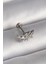 316L Çelik Gümüş Renk Dal Model Zirkon Taş Detaylı Tragus Piercing - TJ-PR1343 1