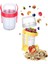 Çift Hazneli - Çatal Kaşıklı Portatif Müsli -Atıştırmalık Kabı 1100 ml (7272) 1