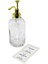Yuvarlak Şeffaf Cam Sıvı Sabunluk 500ML (4887) 1