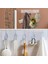 5'li Güçlü Yapışkanlı Şeffaf Duvar Askısı Banyo Mutfak Düzenleyici Pratik Askılık 3
