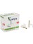 Kroşe 4 Numara Çelik Çivili 8 mm (2*4 Antigron Kablolar Için) 100LÜ Poşet Karya (4887) 1