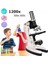 -Mikroskop Taşınabilir Set 28 Parça Eğitim Mikroskop Kiti 300X 600X ve 1200X Çocuklara 2