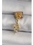 316L Çelik Gold Renk Sallantı Yılan Model Nomination Charm - TJ-BC1199 1