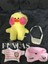 Luxury Lalafanfan Kawaii Beyaz Renk Karikatür 30CM Ördek Peluş Doğum Günü Hediyesi Aksesuarlı Ördek 1 Adet 3
