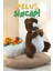 Luxury Peluş Sincap 50 cm Boyunda Fındık Tutan Kahve Beyaz Disneyland Çocuklar ve Yetişkinler Için Hediye 1 Adet 1