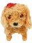 Luxury Sevimli Şapkalı Havlayan Yürüyen Pilli Peluş Oyuncak Köpek Gözleri Işıklı Peluş Hareket Eden Köpek 1 Adet 2
