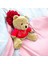 Luxury Sevimli Peluş Ayıcık Love Yazılı Tişörtlü & Yumuşak Uyku Arkadaşı Ayıcık 45 cm Peluş Oyuncak 1 Adet 2