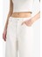 Culotte Gabardin Kumaş Pantolon Yüksek Bel Basic Düz Cepli Geniş Bol Paça C7535AX25SP 5