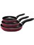 3 Boy Teflon Tava Seti Bakalit SAPLI16-20-24CM. (4887) 1