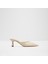 Goldenlıght Ayakkabı Orta Boy Topuklu - Krem 1