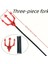 Kırmızı Renk Halloween Cadılar Bayramı Çatal 107 cm (4887) 2