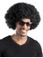 Siyah Renk Kıvırcık Afro Bonus Peruk Parti Peruğu (4887) 2