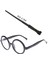Harry Potter Asası 30 cm ve Siyah Çerçeveli Harry Potter Gözlüğü Seti (4887) 1