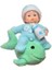 Decotown Hediyelik Sevimli Mavi Bebek Biblo Polyester Süs Eşyası 2