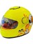 Full Face Motosiklet Çocuk Kaskı K1 Skull Yellow 1