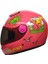 Full Face Motosiklet Çocuk Kaskı K3 Dino Pink 1
