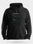 Yazılımcı Kahve Siyah Baskılı Unisex Kapüşonlu Sweatshirt 1