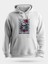 Yılbaşı Şapkalı Kuru Kafa Baskılı Unisex Kapüşonlu Sweatshirt 1