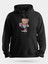 Sporcu Aerobik Sevimli Ayıcık Baskılı Unisex Kapüşonlu Sweatshirt 1