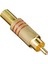 Tos Rca Fiş Metal Gold Erkek Konnektör (Kırmızı Kodlu) (4887) 1