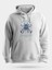 Mavi Yeşil Tarantula Baskılı Unisex Kapüşonlu Sweatshirt 1