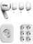Airpods Pro / Airpods Pro 2 ile Uyumlu Için Xs,s,l Boyları 3'lü Set Silikon Kulaklık Başlık Yedek Kulakiçi 3