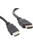 Plastik Düz Siyah 3 Metre HDMI Kablo Poşetli (4887) 1