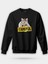 Yavru Kediler ve Kelebek Baskılı Unisex Regular Sweatshirt 1