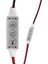 Mini Üç Tuşlu Tek Renkli 12-24 Volt LED Kontrol Cihazı ( Kırmızı- Siyah Kablo) (4887) 1