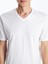 V Yaka Kısa Kollu Penye Erkek Tişört 3