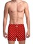 Poplin Erkek Boxer Kırmızı Beyaz Puantiyeli 1
