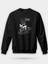 Burn To Road Motorcu Kız Baskılı Unisex Regular Sweatshirt 1
