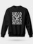 Wolf Kurt Gözü Siyah Unisex Regular Sweatshirt 1