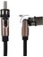 Siyah 3in1 (Type C- Lightning- Micro Usb) Manyetik Uç Taşınabilir Şarj Kablosu (4887) 2