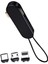 Siyah 3in1 (Type C- Lightning- Micro Usb) Manyetik Uç Taşınabilir Şarj Kablosu (4887) 4