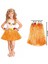 Hawaii Hula Eteği Turuncu Renk 40 cm (4887) 1