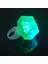 Kristal Tasarımlı LED Glow Işıklı 3 Modlu Yeşil Yüzük 3.5 x 5 cm 1