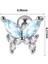 By Dilek Çetin Acessorry Çelik Aqua Mavi Kelebek Figürlü Kıkırdak Helix Tragus Piercing (1ADET) 2
