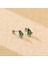 By Dilek Çetin Acessorry Cerrahi Çelik Yeşil Baget Taşlı Kıkırdak Helix Tragus Piercing (1 Adet) 1