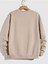 Bej Bisiklet Yaka Los Angeles Baskılı Sweatshirt 2