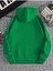Yeşil New Moment Baskılı Oversize Kapşonlu Sweatshirt 2