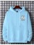 Erkek Bebe Mavi New York Baskılı Kapüşonlu Sweatshirt 1