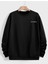 Siyah Bisiklet Yaka Los Angeles Baskılı Sweatshirt 1