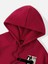 Kırmızı New Moment Baskılı Oversize Kapşonlu Sweatshirt 3