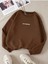 Kadın/erkek Los Angeles Renkli Oversize Bisiklet Yaka Pamuklu Sweatshirt 1