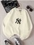 Ny Yankes Baskılı Bisiklet Yaka Sweatshirt 1