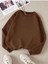 Düz Bisiklet Yaka Sweatshirt 2